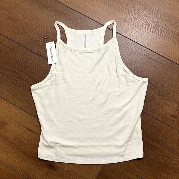 Outdoor Voices NWT Cozy Rib Tank Milky Stone Size XXL - Picture 2 of 6